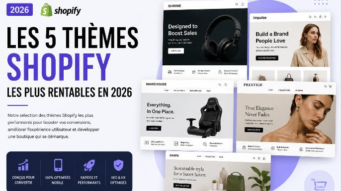 Les Thèmes Shopify qui Convertissent le Mieux en 2026 : Notre Sélection